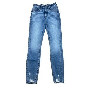 BKE Buckle Women's 23x27 Stretch Billie Slim Fit‎ High Rise Ankle Skinny Jeans